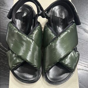 Marni Green puffed Fassbett Sandals